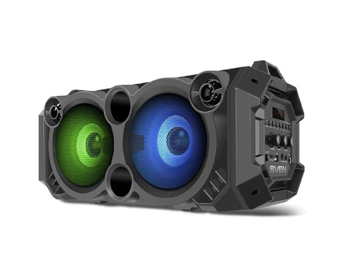[Колонки] Колонка порт. Sven PS-550 черный 36W 2.0 BT/3.5Jack/USB 10м 2000mAh (SV-018153)