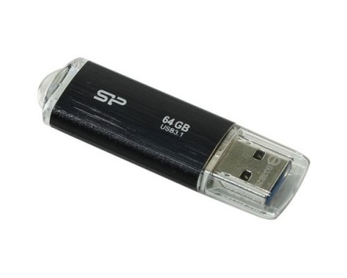 [Носитель информации] Silicon Power USB Drive 64Gb Blaze B02, USB 3.1, Черный [SP064GBUF3B02V1K]