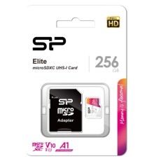 Micro SecureDigital 256GB Silicon Power SP256GBSTXBV1V20SP Elite + adapter  Class10