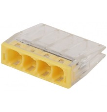 ЭРА Б0043942 NO-224-24 Клемма СМК компактная, серия 204, 4 отверстия, 0,5-2,5 мм2