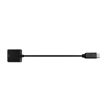 Bion Переходник с кабелем HDMI - DisplayPort, 19F/20M, однонаправленный DP->HDMI, 15см, черный [BXP-A-HDMI-DP-02]