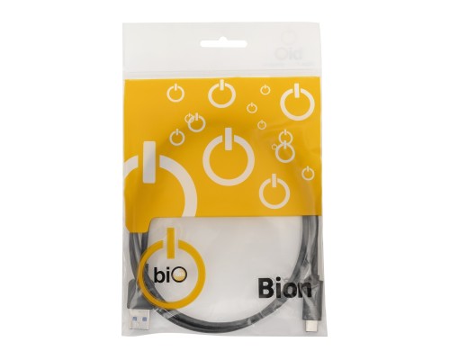 [кабели] Bion Кабель USB 3.0 - USB Type-C (AM/CM), 5 Гбит/с, 3А (36W), 1 м, чёрный [BXP-CCP-USB3-AMCM-1M-B]