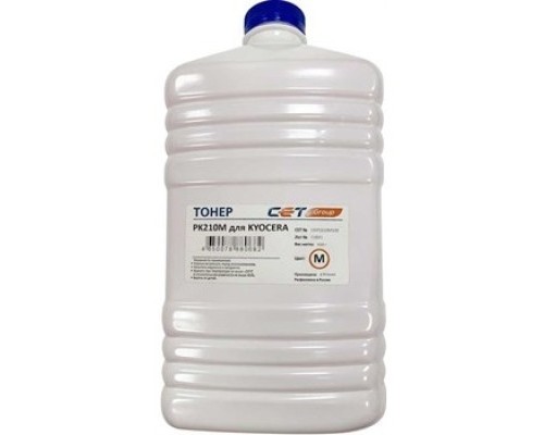 [Расходные материалы] Тонер CET PK210 для KYOCERA ECOSYS P6230cdn/6235cdn/7040cdn (Japan) Magenta, 500г/бут, (унив.), OSP0210M500