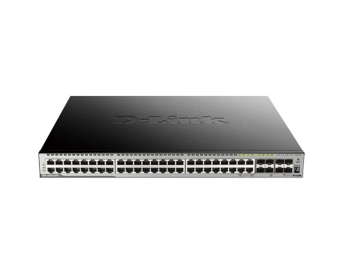 [Сетевое оборудование] D-Link DGS-3630-52PC/A2ASI PROJ Управляемый L3 PoE-коммутатор, стек, 44x1000Base-T, 4x10GBase-X SFP+, 4xCombo 1000Base-T/SFP, ПО SI
