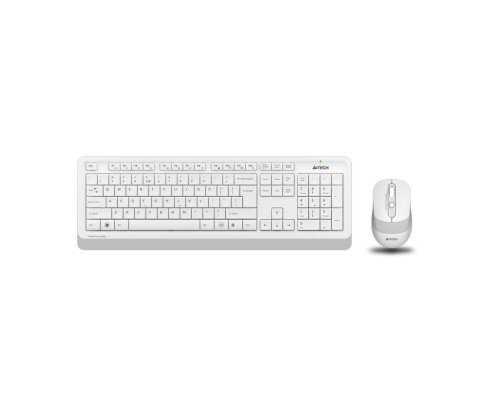 [Клавиатура] Клавиатура и мышь Wireless A4Tech FG1010 WHITE бело-серая, USB [1147575]