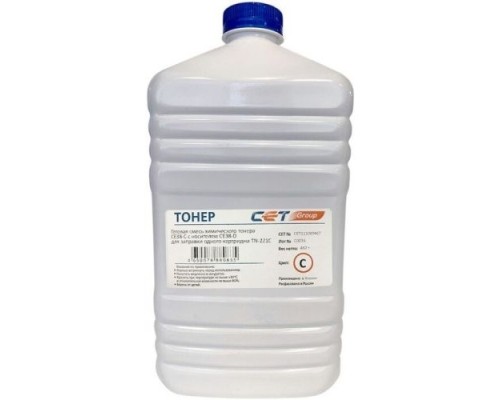 [Расходные материалы] Тонер Cet CE38-C CET111069467 голубой бутылка 467гр. для принтера KONICA MINOLTA Bizhub C227/287