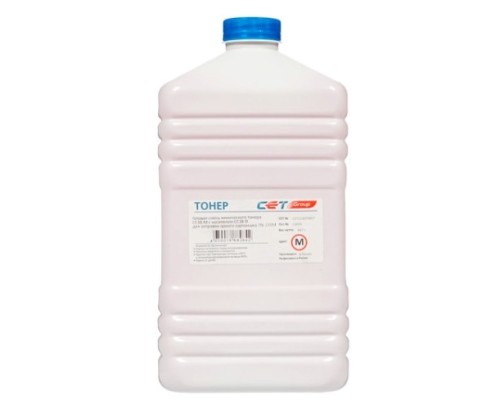 [Расходные материалы] Тонер Cet CE38-M CET111070467 пурпурный бутылка 467гр. для принтера KONICA MINOLTA Bizhub C227/287