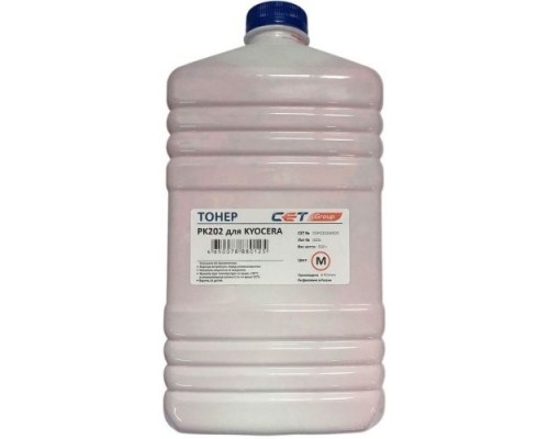 [Расходные материалы] Тонер CET PK202 для KYOCERA FS-2126MFP/2626MFP/C8525MFP (Japan) Magenta, 500г/бут, (унив.), OSP0202M-500