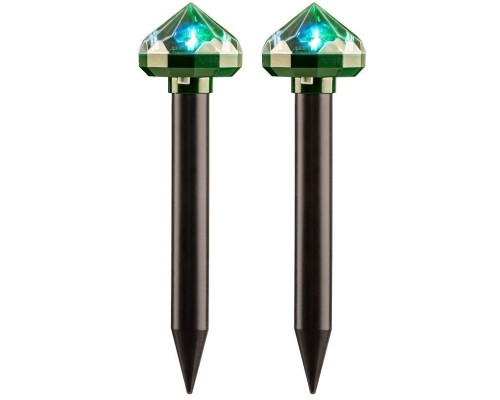 [фонари] Rexant 71-0077  Набор отпугивателей кротов с садовым фонариком (R20*2 кристалл