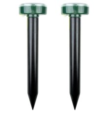 Rexant 71-0037  Набор ультразвуковых отпугивателей кротов на солнечной батарее (R20) (71-0017 х 2 шт) 