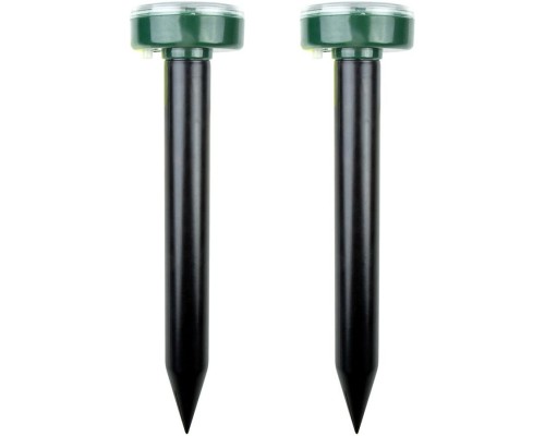 [фонари] Rexant 71-0037  Набор ультразвуковых отпугивателей кротов на солнечной батарее (R20) (71-0017 х 2 шт) 