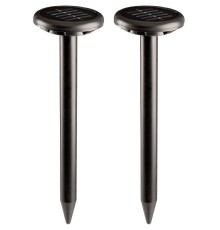 Rexant 71-0067  Набор ультразвуковых отпугивателей кротов на солнечной батарее (R30*2 black)