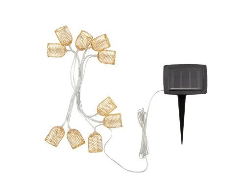 [фонари] Rexant 602-240  Каскад Lamper Ночная Лампада LED 6 м с выносной солнечной панелью 1 м, и аккумулятором, IP65, 2 режима работы (мигание и постоянное)