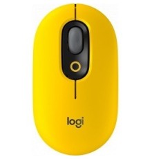910-006546 Мышь Logitech POP Mouse with emoji желтый/черный оптическая (4000dpi) беспроводная BT/Radio USB (4but)