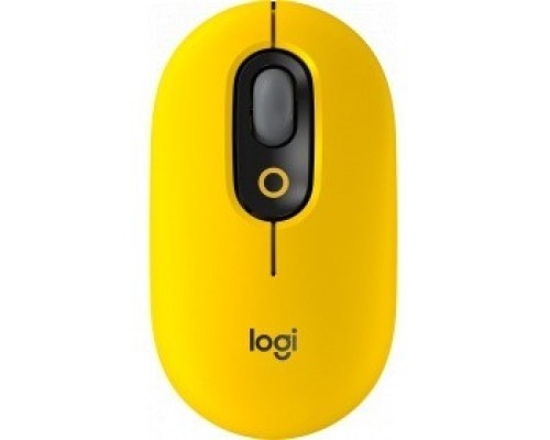 [Мышь] 910-006546 Мышь Logitech POP Mouse with emoji желтый/черный оптическая (4000dpi) беспроводная BT/Radio USB (4but)