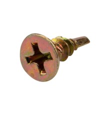 Rexant KR-01-3722-001 Саморез оконный KRANZ сверло, 3.9х13, желтый цинк, короб (500 шт./уп.)