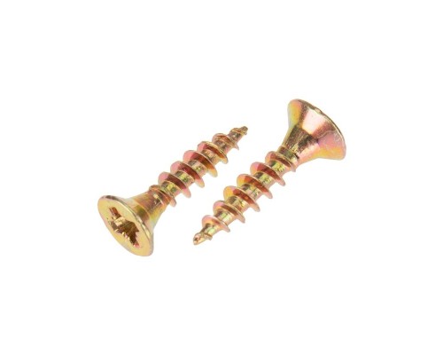 [Метизы. Саморезы, болты, гайки] Kranz (KR-01-3311-001) Саморез универсальный 3,5х16 мм, желтый цинк, короб (200 шт/уп)