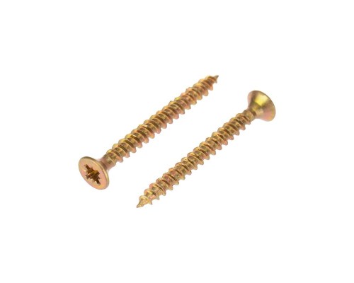 [Метизы. Саморезы, болты, гайки] Rexant KR-01-3311-013 Саморез универсальный KRANZ 3х30, желтый цинк, короб (200 шт./уп.)