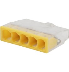 Rexant 07-3214 Экспресс-клемма   СМК 2273-205, 5-проводная 0.5-2.5 мм?, прозрачная (100 шт./уп.)  