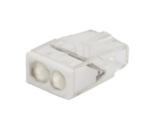 [ наконечники, разъемы, клеммы] Rexant 07-3216 Экспресс-клемма с пастой   СМК 2273-242, 2-проводная 0.5-2.5 мм?, прозрачная (100 шт./уп.)