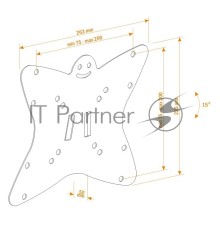 Кронштейн для телевизора Holder LCDS-5051 металлик 19