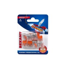 Rexant 06-0216-A10 Универсальная компактная клемма СМК 221-412, 2-проводная до 4,0 мм? (блистер 10 шт./уп.)  