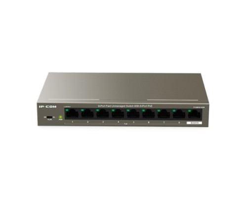 [Сетевое оборудование] IP-COM F1109P-8-102W Коммутатор PoE неуправляемый 9-Ports 10/100 Mbps Base-TX / 8-Ports PoE (PoE бюджет 92W)