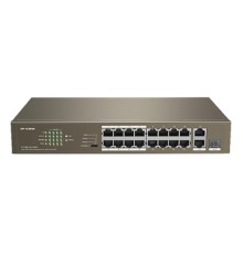 IP-COM F1118P-16-150W Коммутатор PoE неуправляемый 18-Ports 10/100 Mbps Base-TX + 1-Port 1000 Base-X SFP / 16-Ports PoE (PoE бюджет 130W)