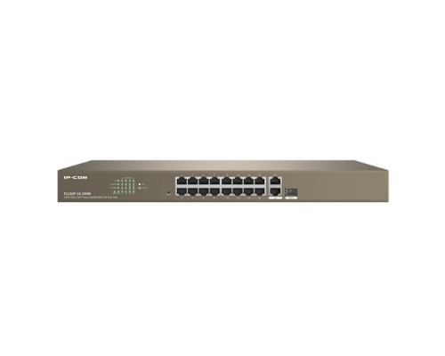 [Сетевое оборудование] IP-COM F1218P-16-250W Коммутатор в стойку, PoE, 16RJ45*100mbit +2RJ45*1Gbit/1SFP, 250W PoE