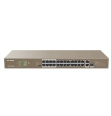 IP-COM F1126P-24-250W Коммутатор PoE неуправляемый 26-Ports 10/100 Mbps Base-TX + 1-Port 1000 Base-X SFP / 24-Ports PoE (PoE бюджет 230W)