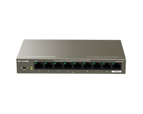 [Сетевое оборудование] IP-COM G1109P-8-102W Коммутатор PoE неуправляемый 9-Ports 10/100/1000 Base-T / 8-Ports PoE (PoE бюджет 92W)