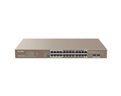 [Сетевое оборудование] IP-COM G1126P-24-410W Коммутатор PoE неуправляемый 24-Ports 10/100/1000 Base-T + 2-Port 1000 Base-X SFP  / 24-Ports PoE (PoE бюджет 370W)