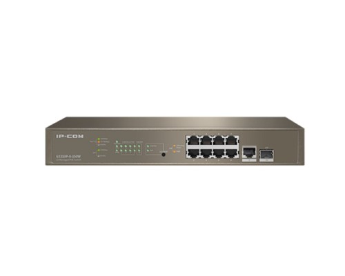 [Сетевое оборудование] IP-COM G5310P-8-150W L3 Коммутатор PoE управляемый 8-Ports 10/100/1000 Base-T + 1-Port 1000 Base-X SFP  / 8-Ports PoE (PoE бюджет 130W)