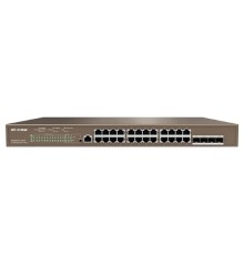IP-COM G5328P-24-410W L3 Коммутатор PoE управляемый 24-Ports 10/100/1000 Base-T + 4-Ports 1000 Base-X SFP  / 24-Ports PoE (PoE бюджет 370W)
