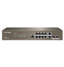IP-COM G5312F Коммутатор управляемый в стойку, 10*1Gbit RJ45, 2*SFP 1Gbit,  console port