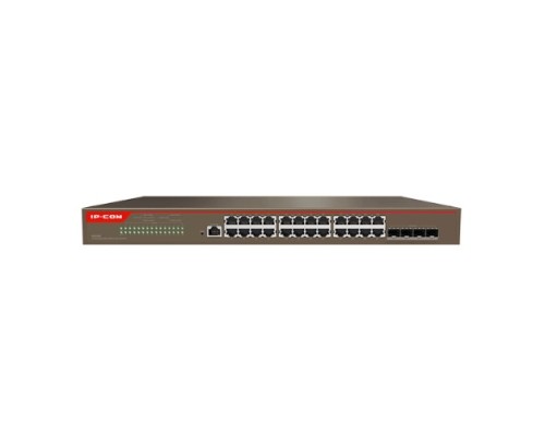 [Сетевое оборудование] IP-COM G5328X Коммутатор управляемый в стойку, 24*1Gbit RJ45, 4*SFP 10Gbit,  console port