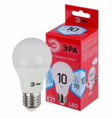 Эра Б0049635 Лампочка светодиодная RED LINE LED A60-10W-840-E27 R Е27 / E27 10 Вт груша нейтральный белый свет