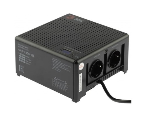 [ЭРА Стабилизаторы напряжения] ЭРА Б0051112 СНК-2000-УЦ Стабилизатор напряжения компактный универсальный, 140-260В/220В, 2000ВА 