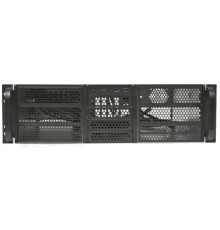 Procase RE306-D6H4-A-45 Корпус 3U server case,6x5.25+4HDD,черный,без блока питания(PS/2,mini-redundant,2U-redundant),глубина 450мм,MB ATX 12