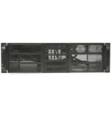 Procase RE306-D6H4-C8-48 Корпус 3U server case,6x5.25+4HDD,черный,без блока питания(2U,2U-redundant),глубина 480мм,MB CEB 12