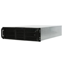 Procase Корпус 3U server case,6x5.25+4HDD,черный,без блока питания(2U,2U-redundant),глубина 650мм,MB EATX 12
