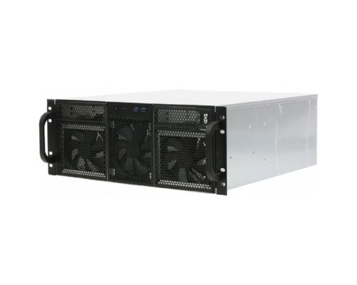 [Корпус] Procase RE411-D2H14-C-48 Корпус 4U server case,2x5.25+14HDD,черный,без блока питания,глубина 480мм,MB CEB 12
