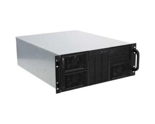 [Корпус] Procase RE411-D5H9-E-55 Корпус 4U server case,5x5.25+9HDD,черный,без блока питания,глубина 550мм,MB EATX 12