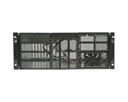 [Корпус] Procase RE411-D9H3-E-55 Корпус 4U server case,9x5.25+3HDD,черный,без блока питания,глубина 550мм,MB EATX 12