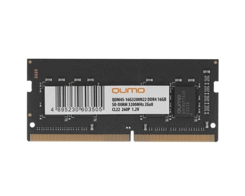 [Модуль памяти] QUMO DDR4 SODIMM 16GB QUM4S-16G3200N22 PC4-25600, 3200MHz OEM/RTL