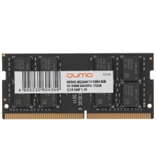 QUMO DDR4 SODIMM 8GB QUM4S-8G2666C19 PC4-21300, 2666MHz OEM/RTL