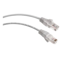 Cabeus PC-UTP-RJ45-Cat.5e-0.3m Патч-корд U/UTP, категория 5е, 2xRJ45/8p8c, неэкранированный, серый, PVC, 0.3м     