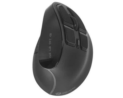 [Мышь] Oklick 990MW черный оптическая (2400dpi) silent беспроводная BT/Radio USB для ноутбука (9but) [1533172]