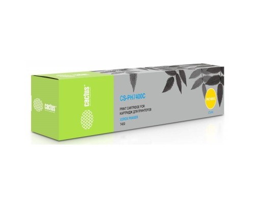 [расходные материалы] Картридж лазерный Cactus CS-PH7400C 106R01150 голубой (9000стр.) для Xerox Phaser 7400