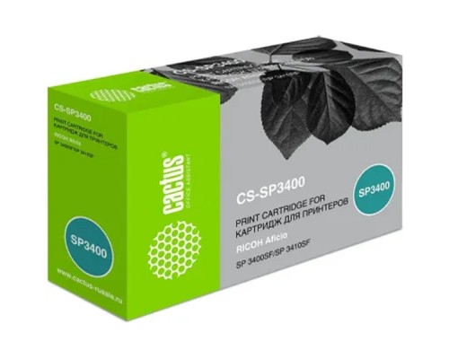 [расходные материалы] Картридж лазерный Cactus CS-SP3400 SP 3400HE черный (5000стр.) для Ricoh Aficio SP 3400/3410/3410dn;SP 3510/3510dn